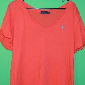 Polo Ralph Lauren Womens XL V Neck T Shirt